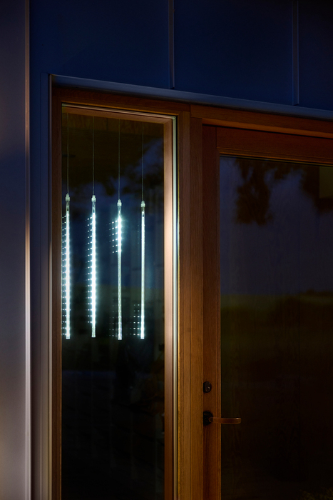 Raindrop lysrør 4 x 40 LED hvid H48 cm 4-pk.